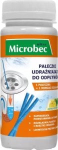 Pałeczki udrażniające do odpływów 12 sztuk MICROBEC ULTRA 1