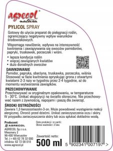 Agrecol Nawóz wspomagający zawiązywanie owoców 500ml Spray do owoców i warzyw 3