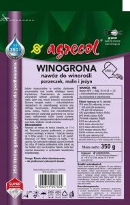 Agrecol Krystaliczny Nawóz do winorośli porzeczek malin i jeżyn 350L roztworu 3