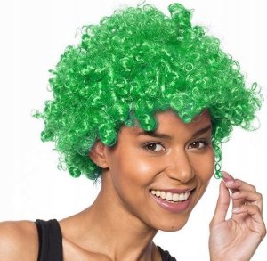 Peruka afro - ZIELONA PREZENT GADŻET 1