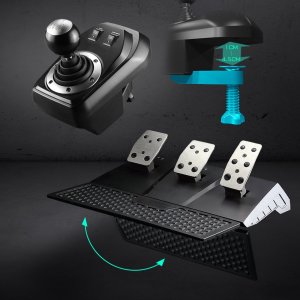 F111 FLASHFIRE Kierownica 900 PC/PS5/Switch z wibracjami 3 pedały 6 biegów 11