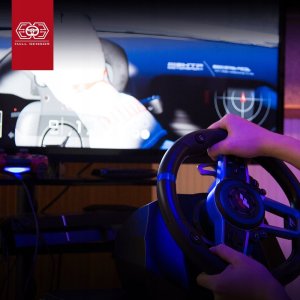 F111 FLASHFIRE Kierownica 900 PC/PS5/Switch z wibracjami 3 pedały 6 biegów 6