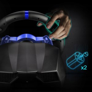 F111 FLASHFIRE Kierownica 900 PC/PS5/Switch z wibracjami 3 pedały 6 biegów 9