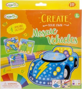 Mozaika DIY - pojazdy lub księżniczka 3