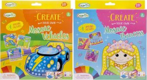 Mozaika DIY - pojazdy lub księżniczka 4