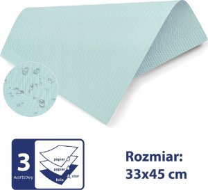 SERWETY PODKŁADY HIGIENICZNE Podfoliowane różne kolory 3warstwy100szt PL 8% 13