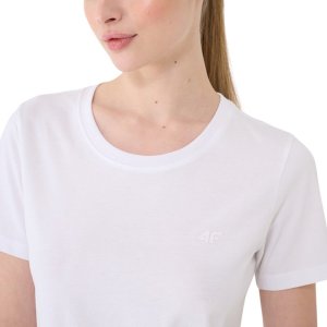 Koszulka damska 4F F2356 biała 4FWMM00TTSHF2356 10S M 4