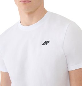 Koszulka męska 4F M2256 biała 4FWMM00TTSHM2256 10S M 4