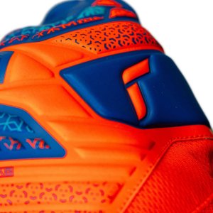 Rękawice bramkarskie Reusch Attrakt Starter Solid Junior pomarańczowo-niebieskie 5572514 2290 7,5 6