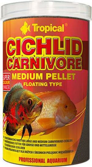 Tropical CICHLID CARNIVORE MEDIUM PELLET 500ML/180G (37905) 1