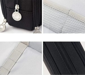 DUŻY PIÓRNIK SZKOLNY SASZETKA TRZYKOMOROWY PIÓRNIK DO SZKOŁY ZAMEK CZARNY 3