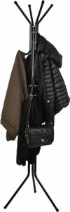 WIESZAK STOJAK PODŁOGOWY NA UBRANIA STOJĄCY LOFT STABILNY CZARNY 2