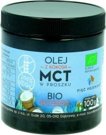 Olej MCT z kokosa BIO proszek 100 g - Pięć Przemian 1