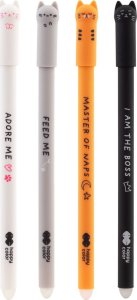 Długopis wymazywalny Kitty, 0,5 mm, niebieski, Happy Color 3