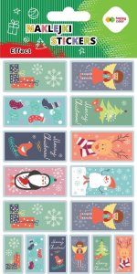 Naklejki EFFECT-Xmas Stamp, 10x20cm, Happy Color 1