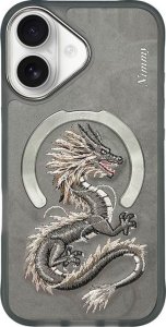 Etui Nimmy Dragon MagSafe do iPhone 16 szary 1