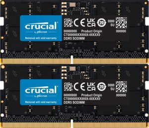 Pamięć do laptopa Crucial SODIMM, DDR5, 128 GB, 5600 MHz, CL46 (CT2K64G56C46S5) 1