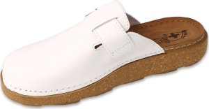 Dr Orto MED - klapki skórzane męskie profilaktyczno zdrowotne białe 40 3
