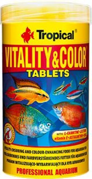 Tropical Pokarm dla rybek Vitality&Color Tablets 50ML/36G (20722) 1