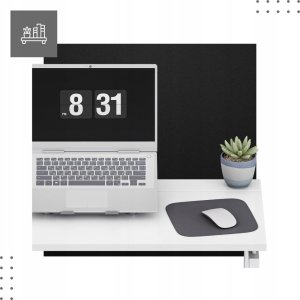 Biurko vidaXL Leader 1.5 Białe 80 cm x 40 cm 6