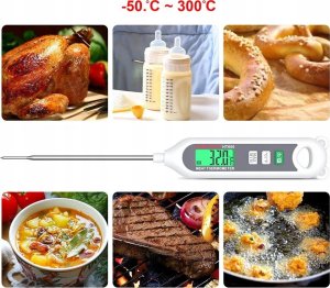 TERMOMETR KUCHENNY CYFROWY DO ŻYWNOŚCI MIĘSA GOTOWANIA SZPILKOWY -50 +300C 8