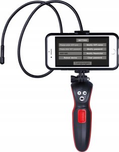 ENDOSKOP KAMERA INSPEKCYJNA 6LED WIFI USB IP67 FullHD 8,5mm Zestaw Końcówek 5