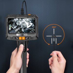 ENDOSKOP INSPEKCYJNY OBROTOWY 360 LED EKRAN SD 32GB IP67 2m KAMERA S10 6mm 4