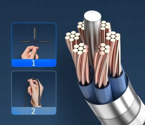 KAMERA INSPEKCYJNA ENDOSKOP SZTYWNY 5M PRZEWÓD 8 LED DUAL 5.5mm Android iOS 9