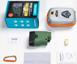 DALMIERZ LASEROWY MYŚLIWSKI LORNETKA LUNETA GOLFOWA TRYBY 6xZOOM 1000m ETUI 14