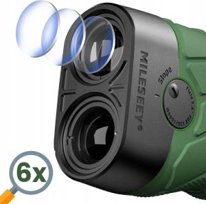 DALMIERZ LASEROWY MYŚLIWSKI LORNETKA LUNETA GOLFOWA TRYBY 6xZOOM 1000m ETUI 2