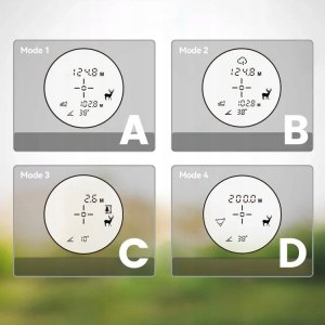 DALMIERZ LASEROWY MYŚLIWSKI LORNETKA LUNETA GOLFOWA TRYBY 6xZOOM 1000m ETUI 3