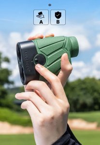 DALMIERZ LASEROWY MYŚLIWSKI LORNETKA LUNETA GOLFOWA TRYBY 6xZOOM 1000m ETUI 5