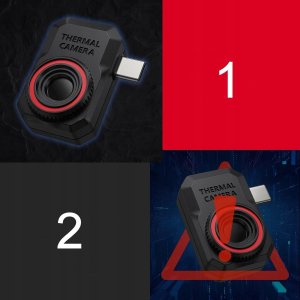 MINI KAMERA TERMOWIZYJNA APLIKACJA ANDROID USB-C NA TABLET TELEFON -15 +600 12