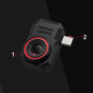 MINI KAMERA TERMOWIZYJNA APLIKACJA ANDROID USB-C NA TABLET TELEFON -15 +600 13