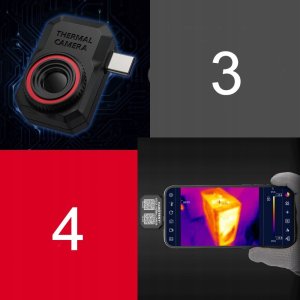 MINI KAMERA TERMOWIZYJNA APLIKACJA ANDROID USB-C NA TABLET TELEFON -15 +600 9