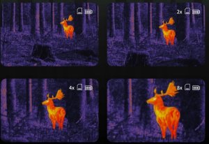 MONOKULAR TERMOWIZYJNY LORNETKA NA POLOWANIA LUNETA Z PODCZERWIENIĄ I ZOOM 7