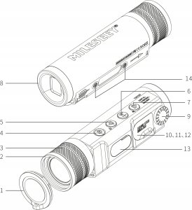 MONOKULAR TERMOWIZYJNY LORNETKA NA POLOWANIA LUNETA Z PODCZERWIENIĄ I ZOOM 10
