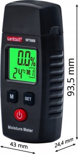 MIERNIK WILGOTNOŚCI DREWNA BETONU CEGŁY GIPSU TYNK 8