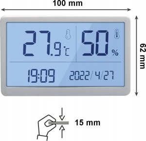 TERMOHIGROMETR HIGROMETR TERMOMETR WILGOTNOŚĆ TEMP 5