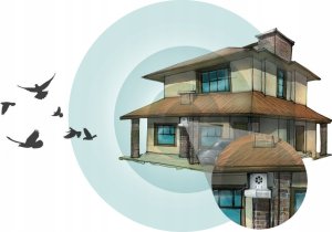 BIRD AWAY ODSTRASZACZ PTAKÓW GOŁĘBI SZPAKÓW WRÓBLI 11