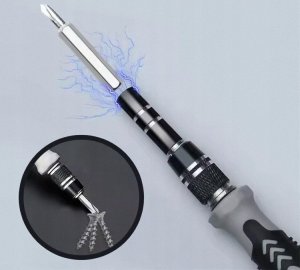 ZESTAW ŚRUBOKRĘTÓW PRECYZYJNYCH UNIWERSALNE WKRĘTAKI TORX BITY ETUI 115el 8