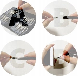 ZESTAW ŚRUBOKRĘTÓW PRECYZYJNYCH MAGNETYCZNE WKRĘTAKI TORX BITY ETUI 25 w 1 12