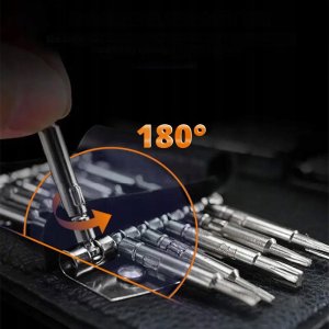 ZESTAW ŚRUBOKRĘTÓW PRECYZYJNYCH MAGNETYCZNE WKRĘTAKI TORX BITY ETUI 25 w 1 3