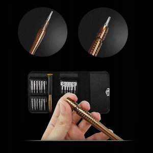 ZESTAW ŚRUBOKRĘTÓW PRECYZYJNYCH MAGNETYCZNE WKRĘTAKI TORX BITY ETUI 25 w 1 7