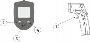 PIROMETR TERMOMETR LASEROWY BEZDOTYKOWY -50 +530C 11