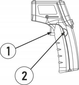 PIROMETR TERMOMETR LASEROWY BEZDOTYKOWY -50 +530C 8