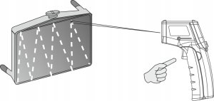 PIROMETR TERMOMETR LASEROWY BEZDOTYKOWY -50 +530C 9