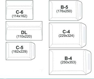 NC Koperty KOPERTA C-6 BIAŁA SK O P 25SZ. (730229) 1