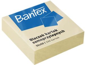 Bantex MINI KOSTKA BANTEX 50X50MM 240 ŻÓŁTA - 400086400 1