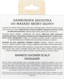SKINCARE Bambusowa szczotka do masażu skóry głowy 1 szt. 3
